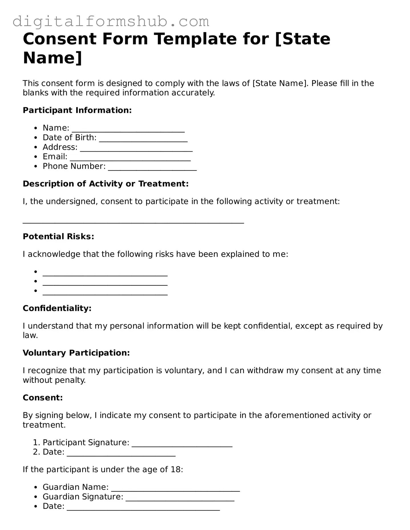 Valid Consent Document