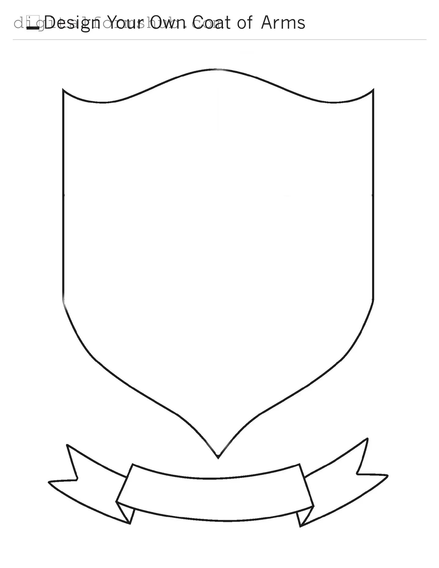 Free Coat Of Arms Form in PDF
