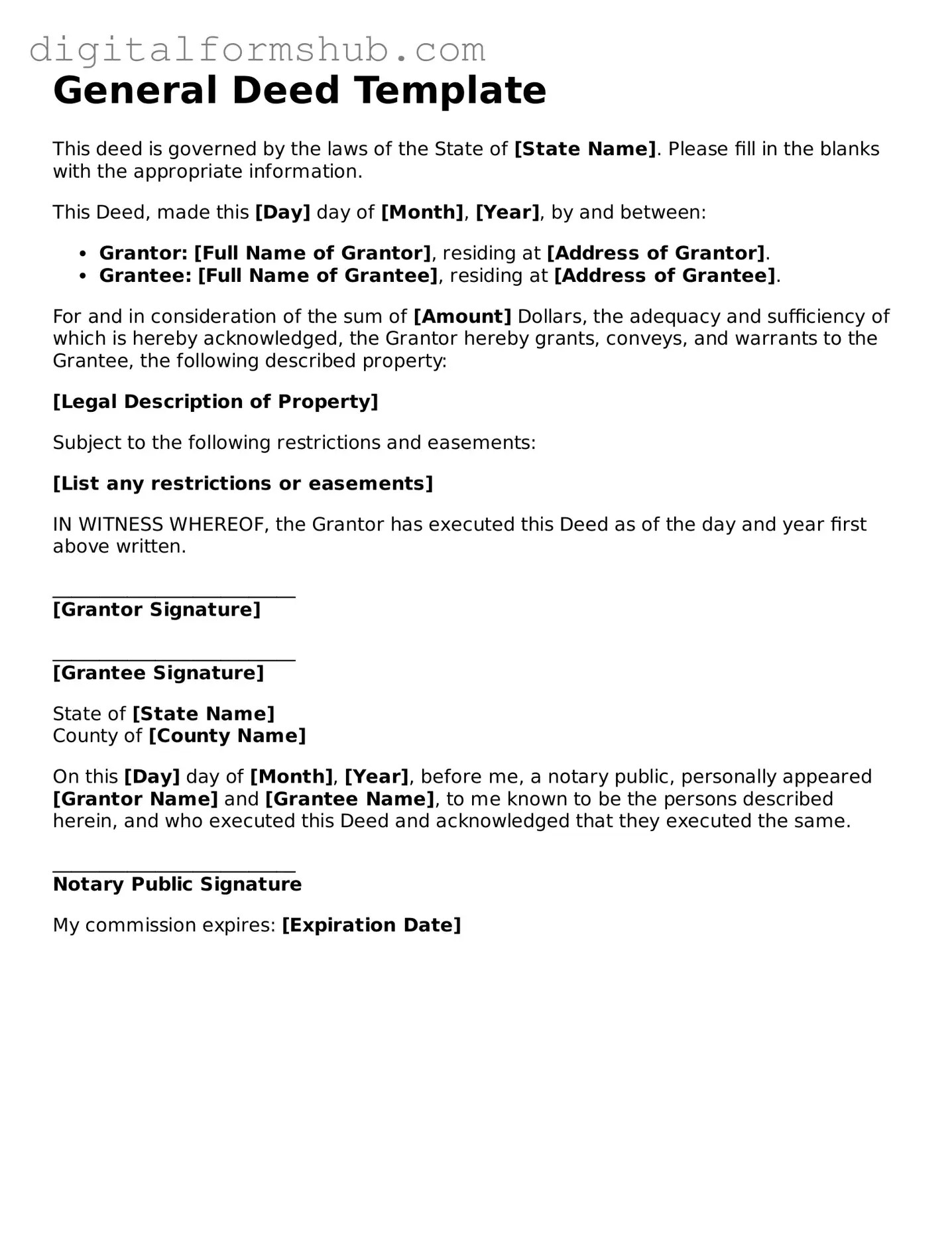 Valid Deed Document