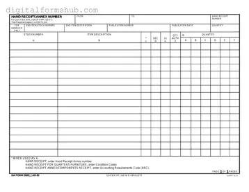 Free Da Form in PDF