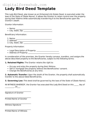 Valid Lady Bird Deed Document