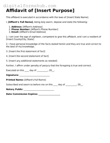 Valid Affidavit Document