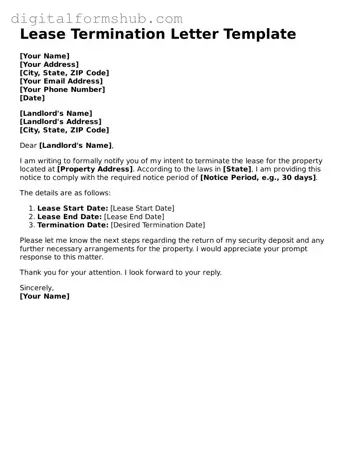 Valid Lease Termination Letter Document