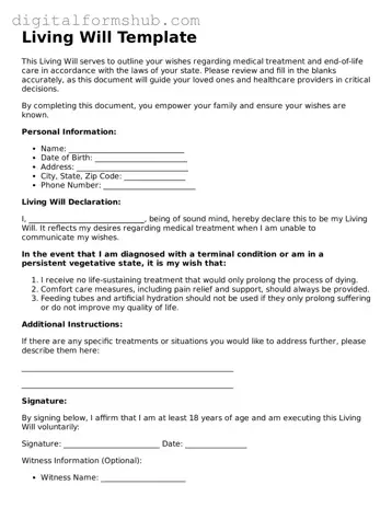 Valid Living Will Document