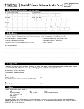 Free Melaleuca Cancellation Form in PDF