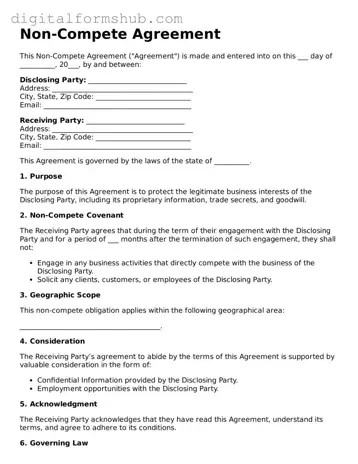 Valid Non-compete Agreement Document