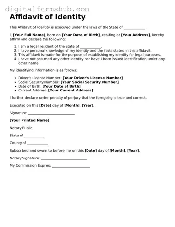 Valid Affidavit of Identity Document