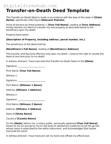 Valid Transfer-on-Death Deed Document
