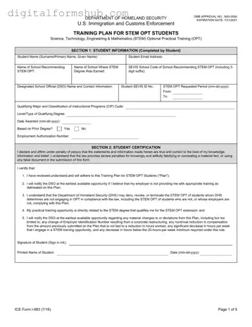 Free ICE I-983 Form in PDF
